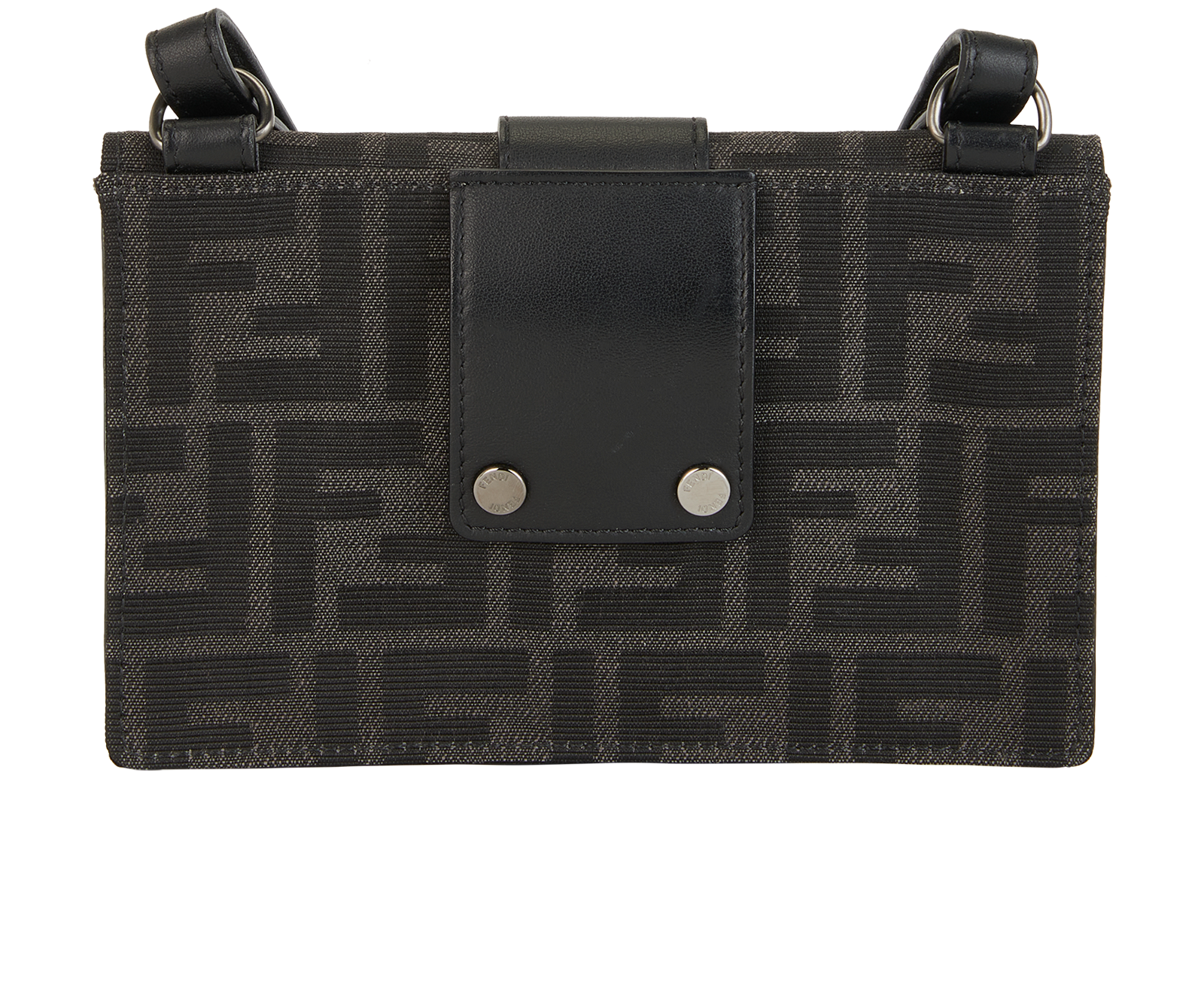 FF Baguette Convertible Crossbody, &pound;520, Handbags, Grey, Canvas, Back view